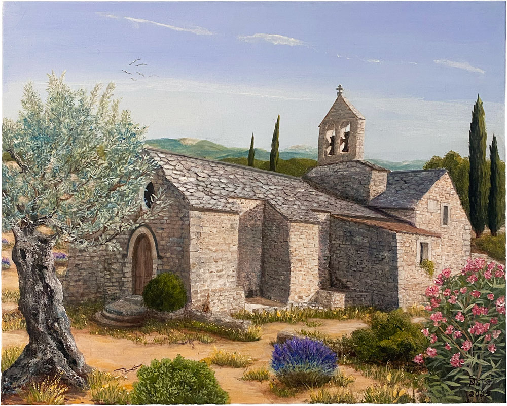 peinture église de lincel par Sylvie Artôt