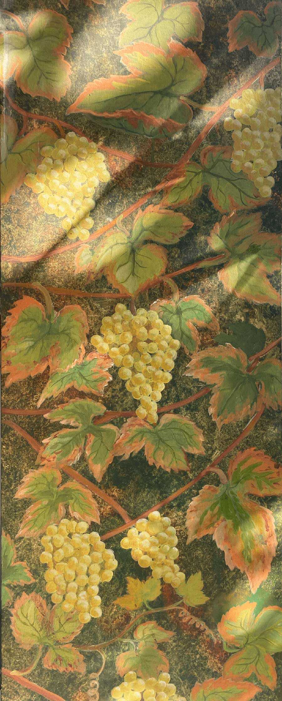 peinture motif vigne par Sylvie Artôt